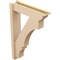 Ekena Millwork 6-in W x 24-in D x 36-in H Balboa Trad Rough Cedar Woodgrain TimberThane Outlooker, Primed Tan OUTUR060X24X36BOA04RCPR - alternate 6